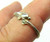 Dolphin Tail Ring Sterling Silver Flipper Fin 925 Sz 8 DazzleCity