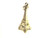 Paris Eiffel Tower Charm Sterling Silver Pendant 3D US