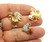 3 Baby Rooster Pins Lot Chicken Rhinestone Crystals Tack