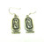 Cartouche Sterling Egyptian Revival Pierced Earrings 925