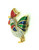 Rooster Chicken Pin Bird Fiesta Colors Rhinestone Brooch