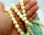 Mother of Pearl Genuine Gemstone Necklace Round Beads