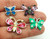 Butterfly Pin Lot Rhinestone Crystal Tacks 4 Pcs