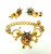 Lunch Ritz Black Widow Spider Bracelet Earrings 3 Pc Set RARE