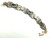 Egyptian Bracelet King Tut Lotus Flower Silver 7.5" Vintage DazzleCity