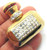 Perfume Bottle Pin 3D Rhinestone Crystal Atomizer Brooch