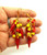 Chili Pepper Earrings Glass Swarovski Crystals Pierced