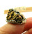 Safari Ring Sterling Zebra Giraffe Tiger Elephant 925 Signed OTT BeadRage