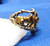 Safari Ring Sterling Zebra Giraffe Tiger Elephant 925 Signed OTT BeadRage