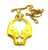 Tut Sphinx Pendant Egyptian Necklace Diamond Cut Vintage