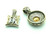 2 Pendants Designer Inspired Omega Silver Gold Charms