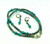 Turquoise Necklace Earring Set Sterling Hematite Southwest 3Pcs