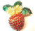 Rhinestone Strawberry Pin Fruit Ruby Red Crystal Brooch Jam Leaves DazzleCity