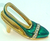 Shoe Trinket Vanity Rhinestone Crystal Green High Heel Miniature