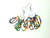 Rasta Earrings Seed Bead Dangle Drop Pierced NBW BeadRage