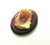 Cameo Pin German Glass Brooch Amethyst 3-d Frosted