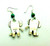 Elephant Earrings Taxco Sterling Silver Malachite 925 African