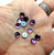 Swarovski Art 3000 6 mm Amethyst Sew on Rhinestone Crystal