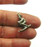 Skier Charm Sterling Silver Downhill Racer 925 Signed