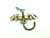 Dragon Pin Brooch Emerald Serpent Draco Griffin Smaug Rhinestone