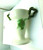Hull Tokay Tuscany White Vase #2 Green Handles