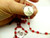 Rosary Crucifix Pope John Paul II Comenrative Red Mint