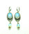 Opaline Earrings Pierced Crystal Silver Dangle Beads Sterling