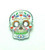 Day of Dead Pin Crystal de los Muertos Hispanic Death Skull