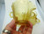 Cream Sugar Federal Depression Glass Madrid Yellow Topaz