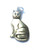 Cat Charm Sterling Silver Kitten Vintage Stamped 925