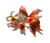 Koi Fish Shimmering Tropical Rhinestone Crystal Brooch