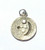 Moon Star Charm Sterling Coin Pendant Vintage 925