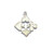 Poker Charm Sterling Club Spade Heart Diamond Vintage