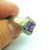 Amethyst Opal Ring Sterling Silver Inlaid Art Deco Style