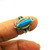 Turquoise Sterling Silver Ring 925 Solid Vintage BeadRage