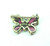 Butterfly Pin Sterling Silver Cubic Zircon Brooch 925