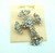 Kirks Folly AB Crystal Cross Pin Rhinestone Brooch Necklace