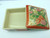 Satsuma Japan Trinket Box Porcelain Hand Painted Floral Peony Flowers