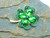 Shamrock 4 Leaf Clover Pin St. Patrick Rhinestone Crystal Brooch