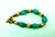 Aqua Pearl Bracelet Sterling Givre Vermiel Murano Handmade