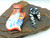 2 Cool Cats Pin Hand Painted Brooch 2 Pcs DazzleCity