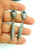 Bear Paw Sterling Turquoise Earrings Feather Claw 925 Pierced