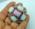 Pink Pin Brooch Optic Lucite Rhinestone Crystal