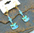 Cat Earrings Painted Faces Swarovski Rhinestone Crystal Sm Beads