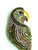 Parrot Pin Brooch Rhinestone Crystal Amazing Bird