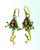 Nefertiti Egyptian Drop Earrings Vintage Enamel Tiny Pearls Nefertiti Egyptian Drop Earrings Vintage Enamel Tiny Pearls