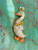 King Duck Goose Pin Rhinestone Crystal Brooch Cute!