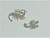 2 Scorpion Pin Rhinestone Crystal Brooch Bug Insect Lot Vintage