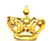 Mardi Gras Crown Pin Colorful Rhinestone Brooch Queen Princess