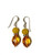 Citrine Sterling Silver Earrings Lemon Agate Genuine Stone